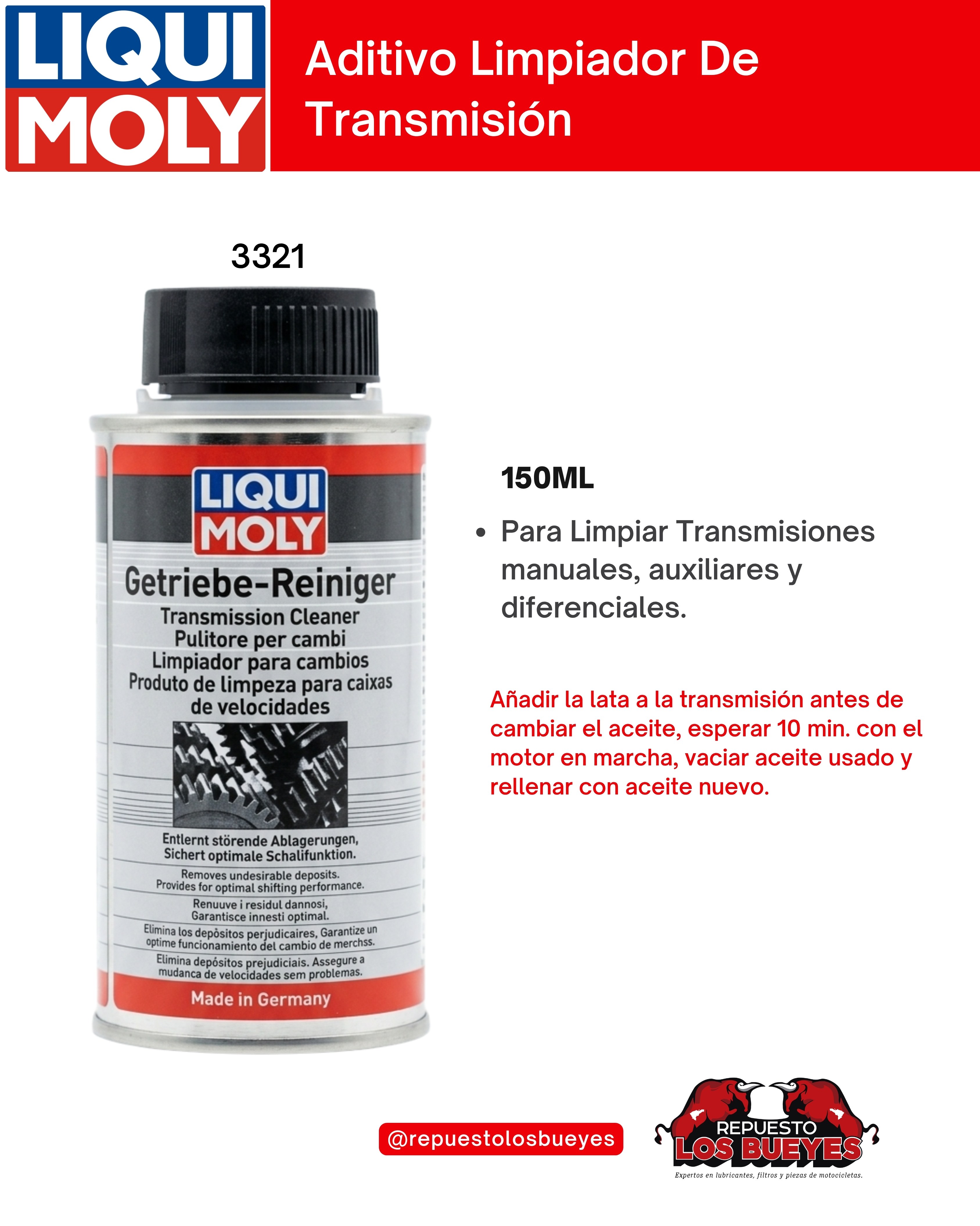 Limpiador de Transmisión 150 ml