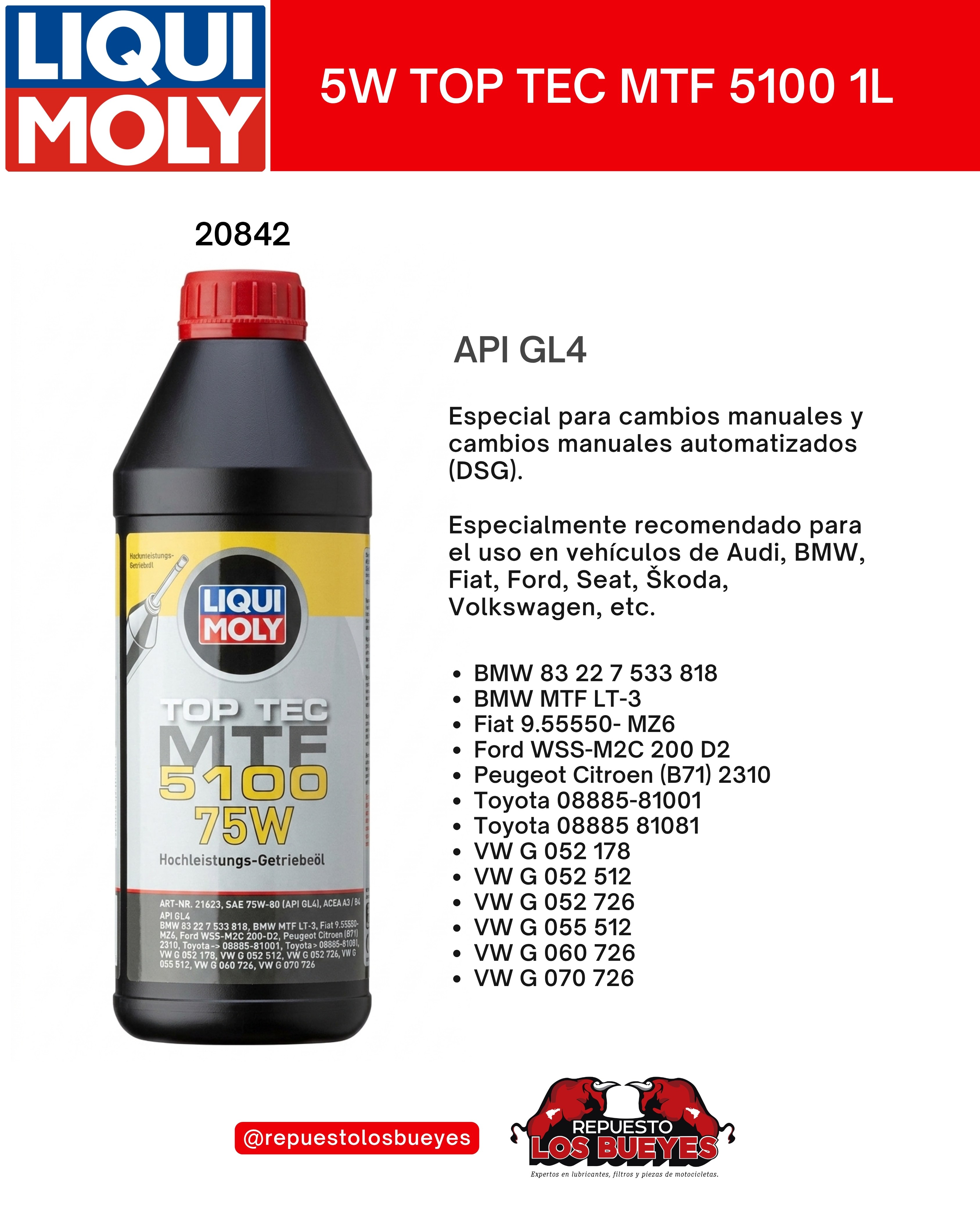 Top Tec MTF 5100 75W 1 L