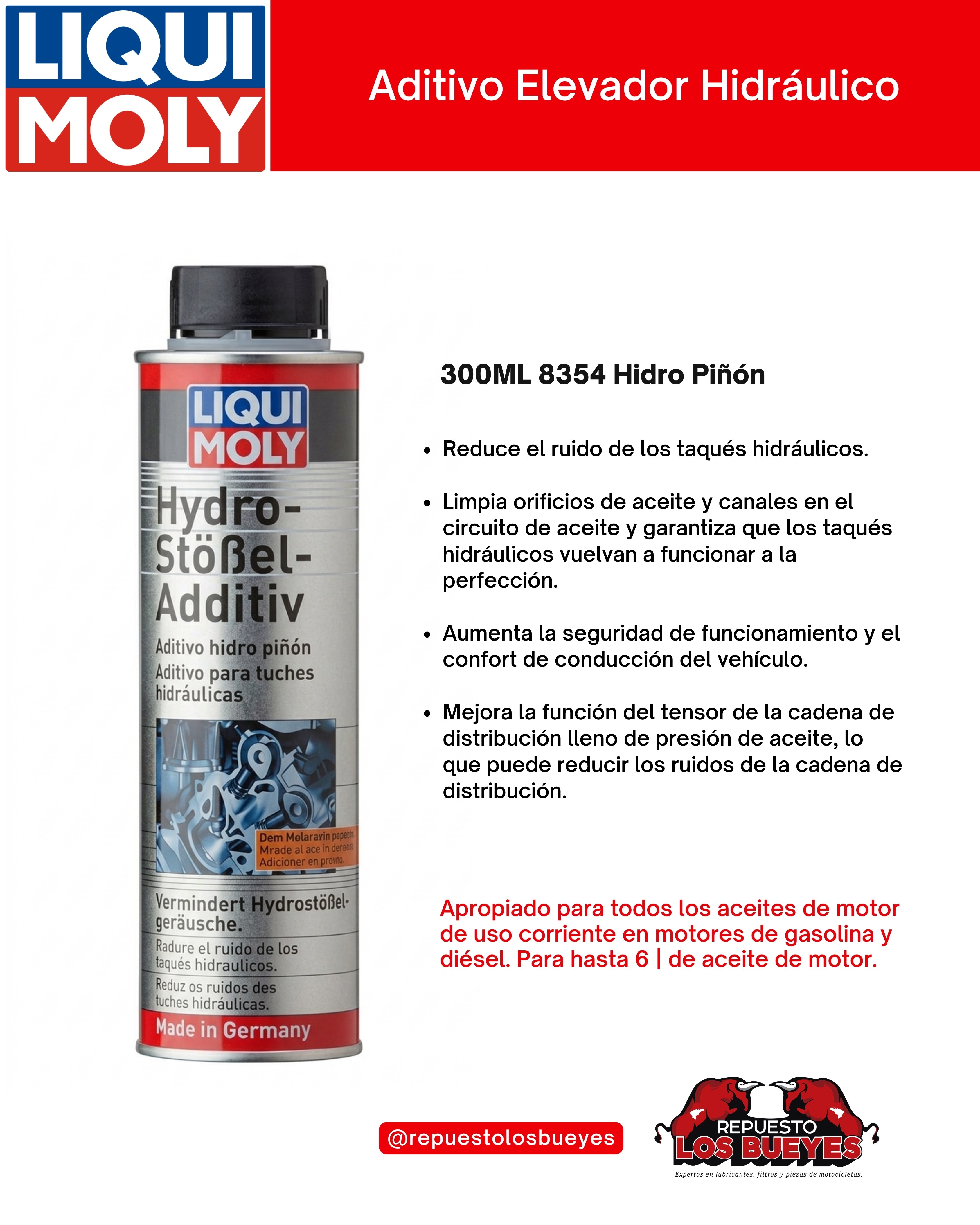 Aditivo Elevador Hidráulico 300 ml
