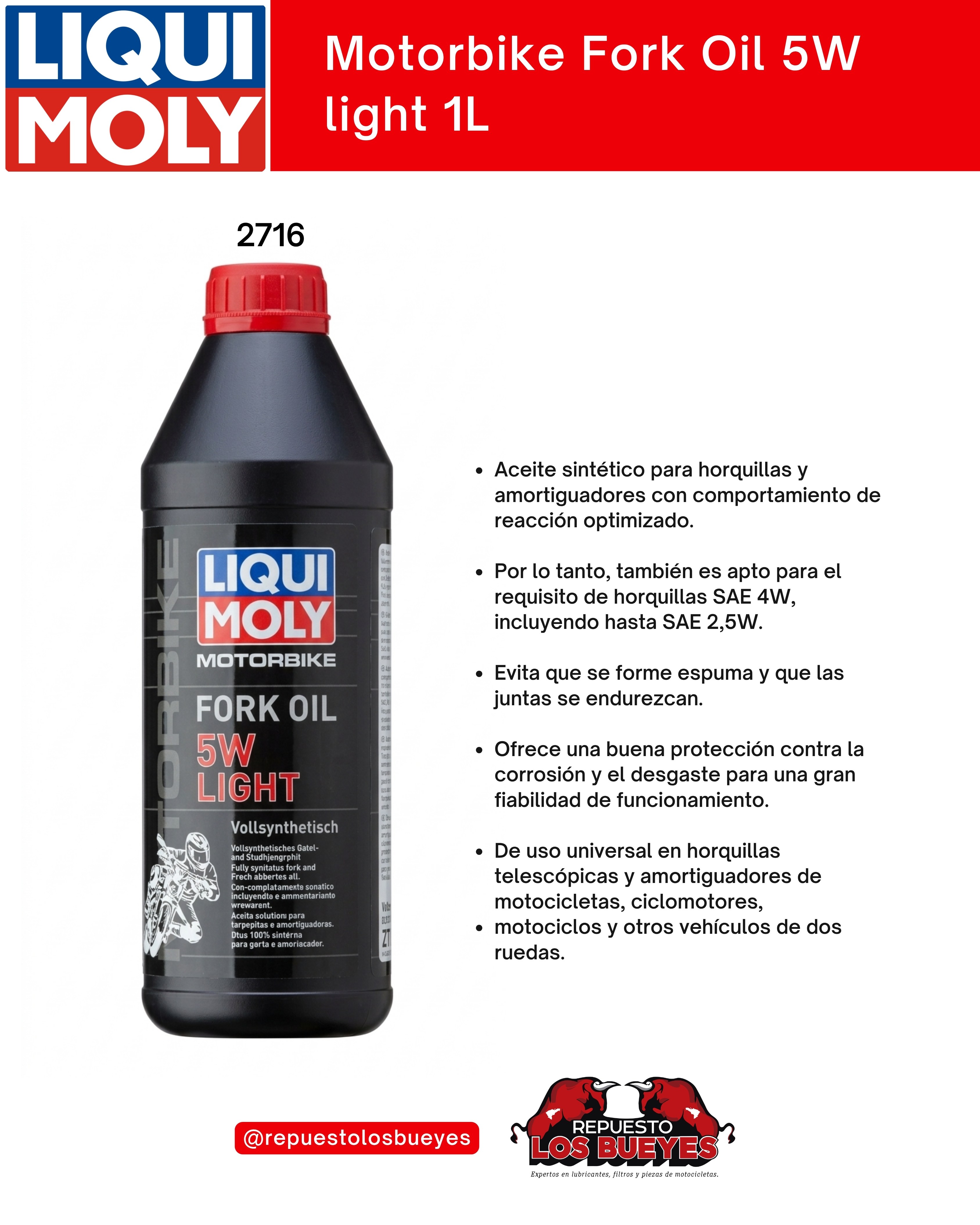 Motorbike Fork Oil 5W Light 1 L
