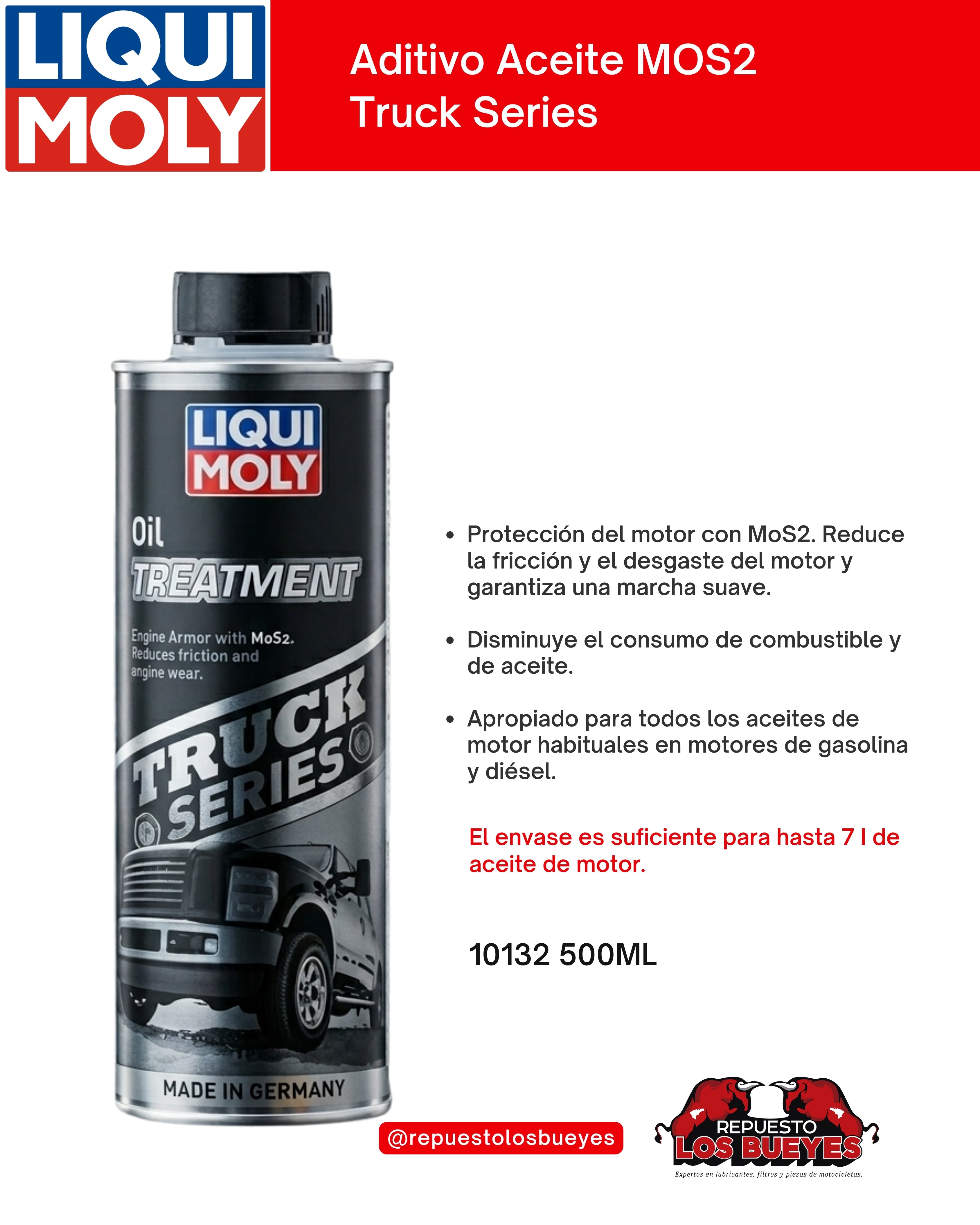 Oil Treatment MoS2 Truck Series 500 ml