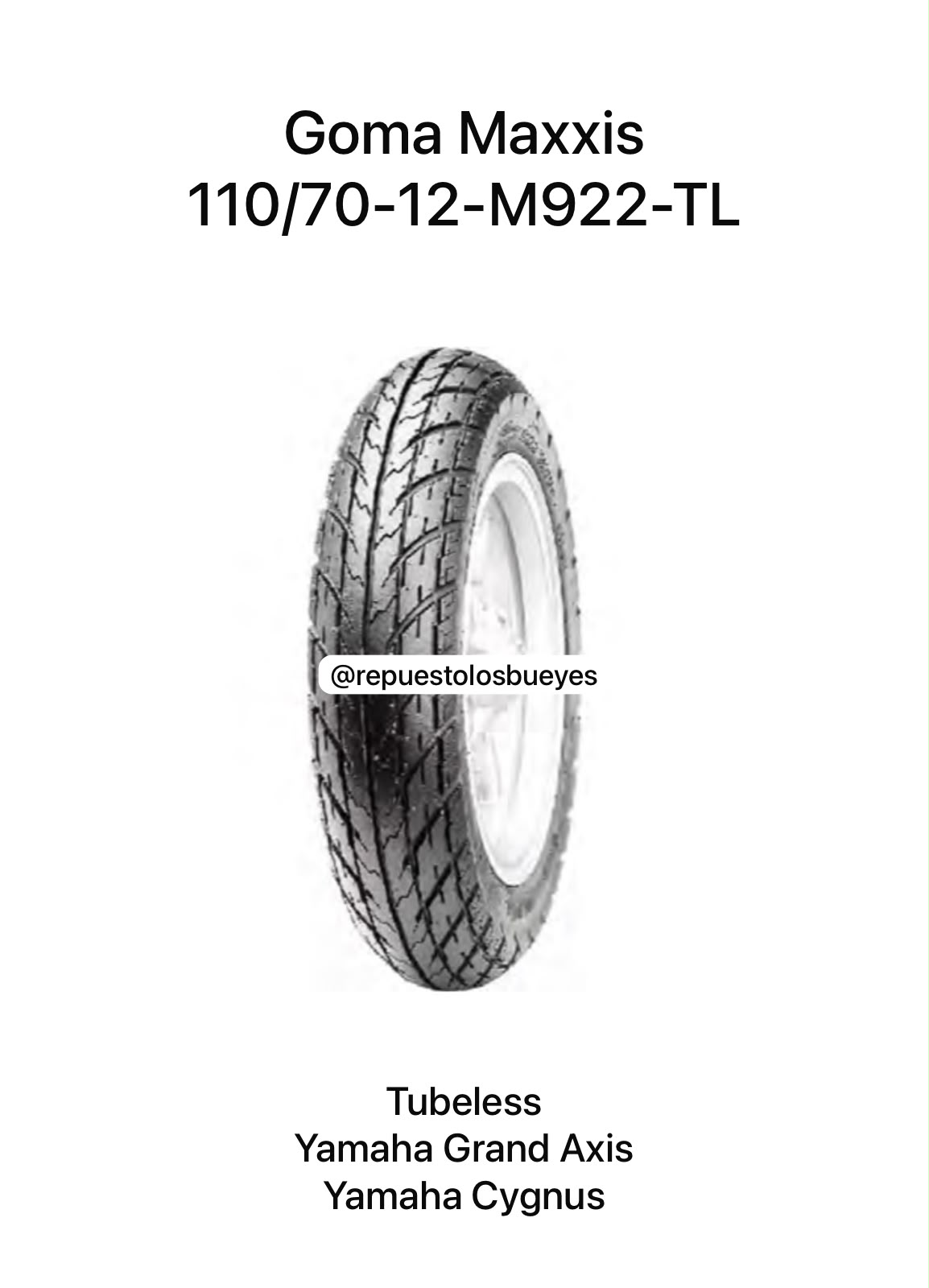 GOMA MAXXIS 100/90-14-M0098-4PR-TL 57P Unidad